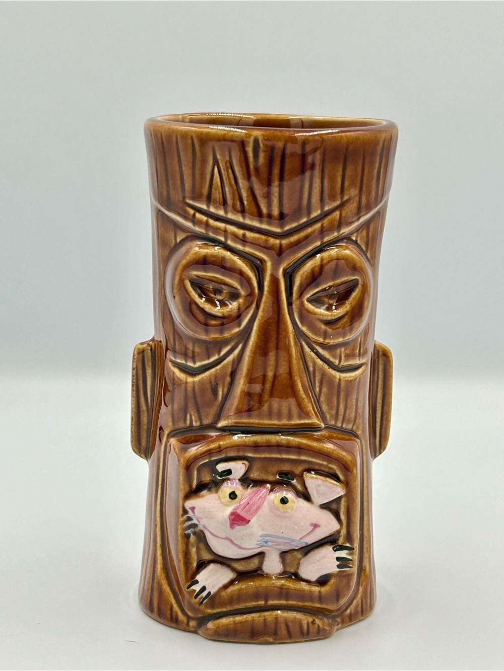 Tiki Mug Pink Panther Designed By Shag Josh Angle
